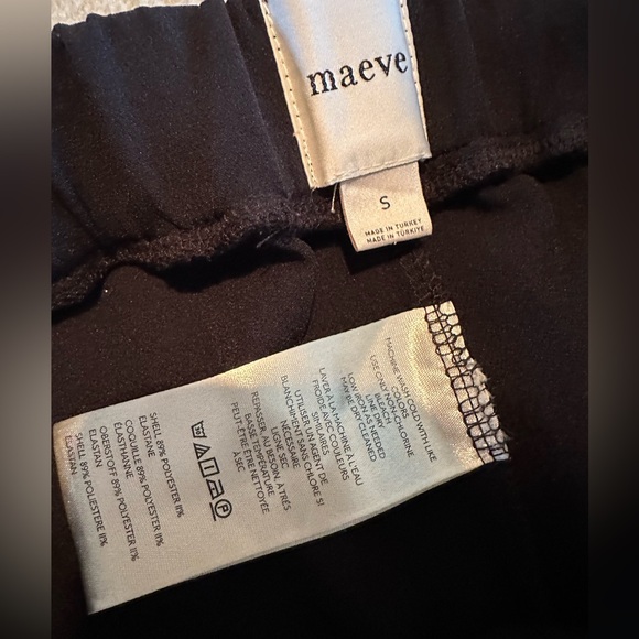 Maeve Pull-On Track Pants in Black - Picture 6 of 8